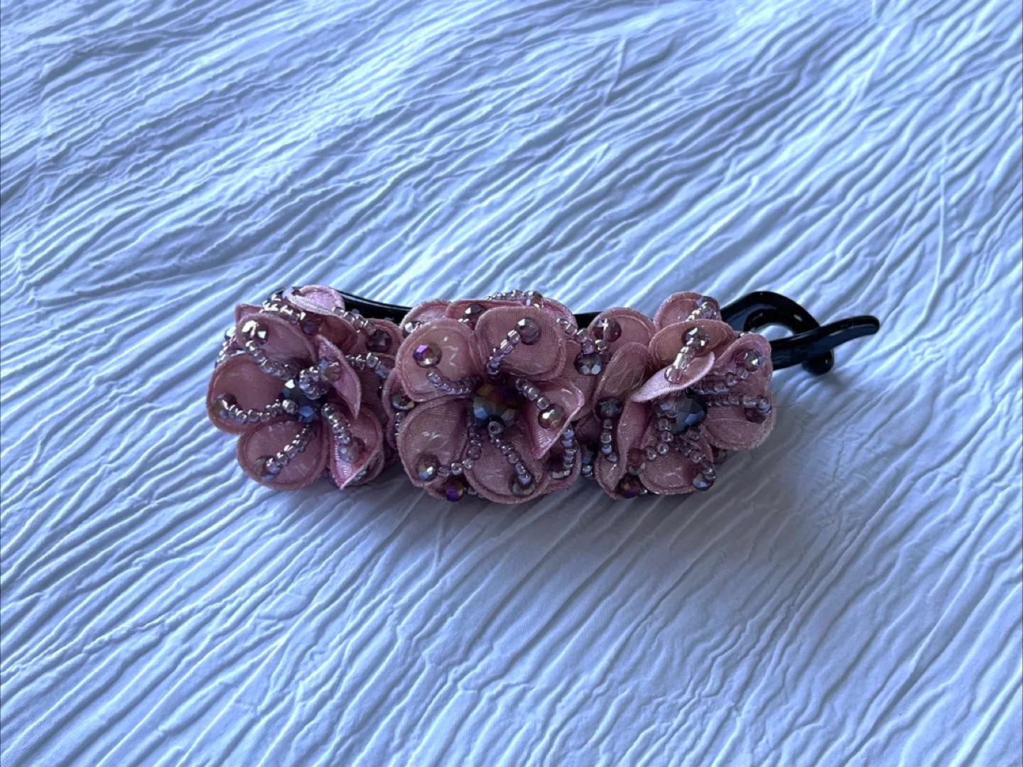 New Floral Hair Clip - Pink thumbnail