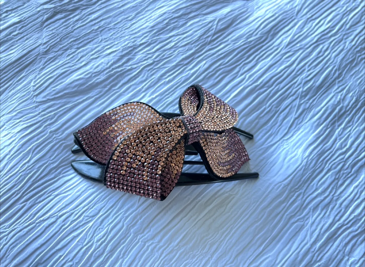 New Rhinestone Bow Hair Clip thumbnail