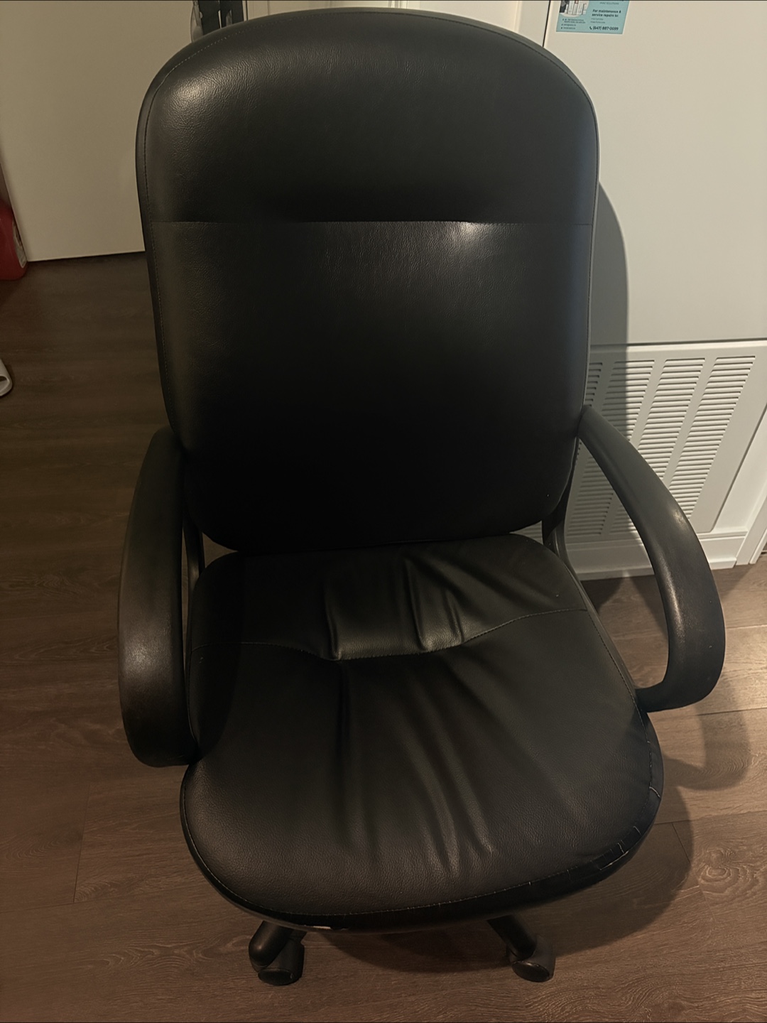 Black Leather Office Chair