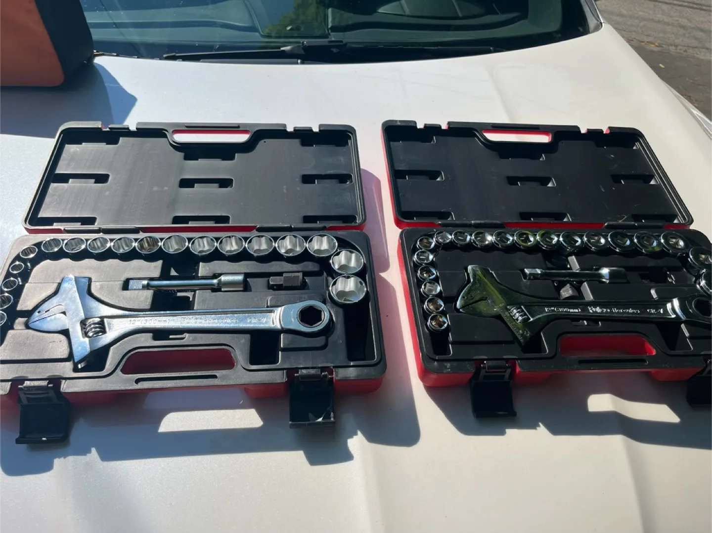 Two Tool Sets with Adjustable Wrenches thumbnail