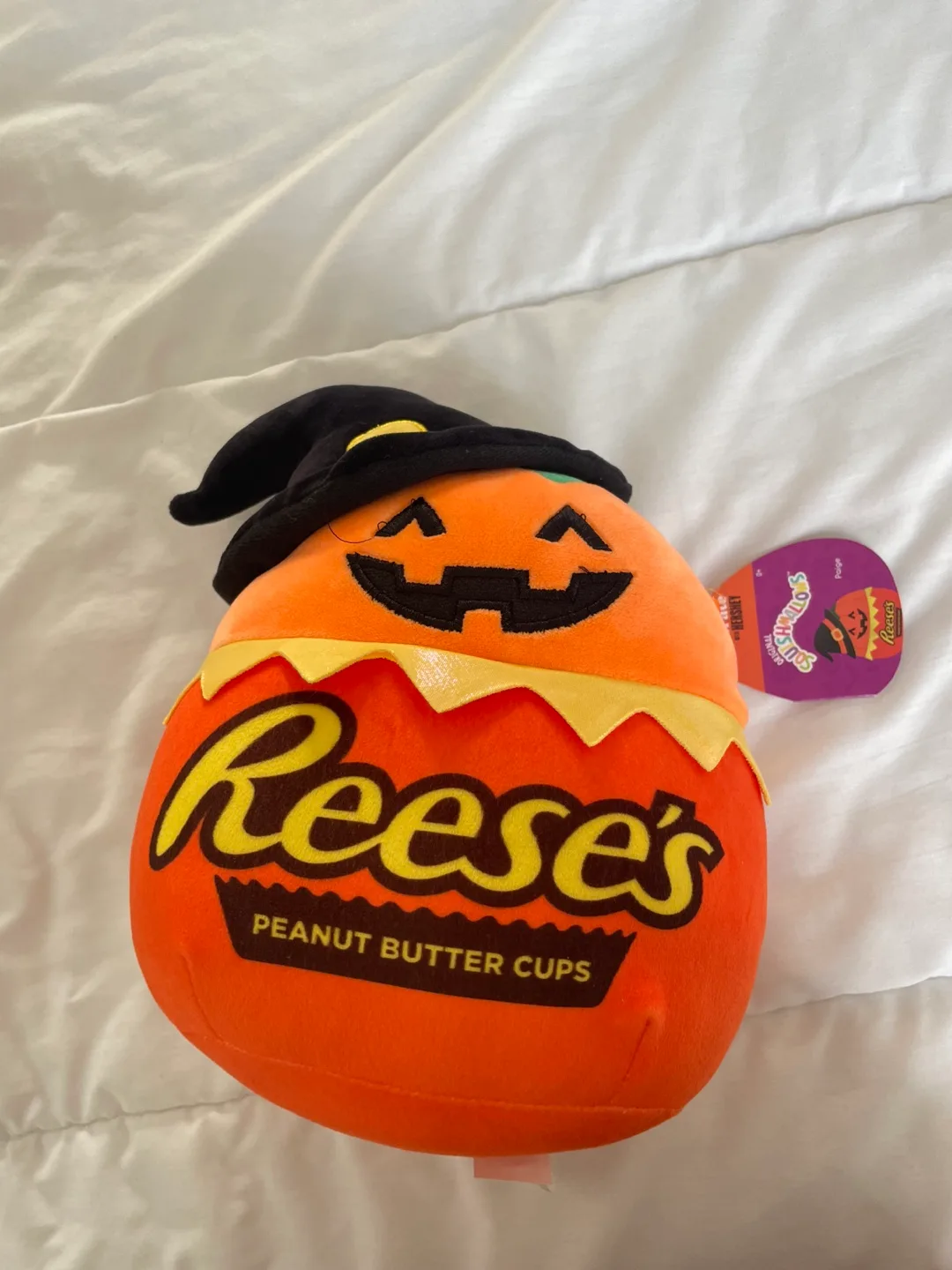 Reese's Peanut Butter Cups Pumpkin Witch Squishmallow thumbnail