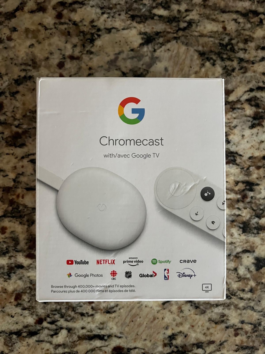 Google Chromecast with Google TV -  in Box
