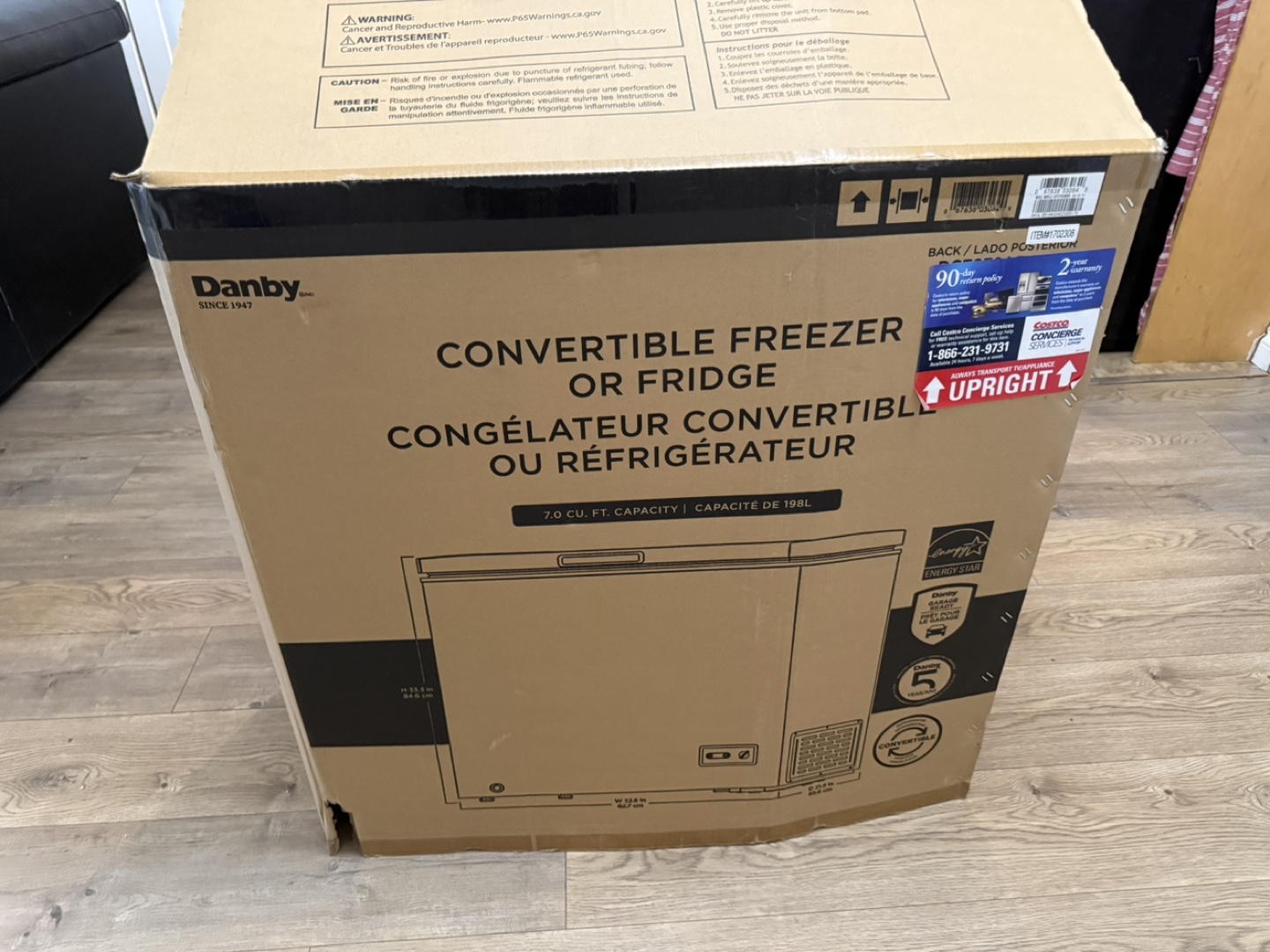 Danby DCF070A5WCDB Chest Freezer - 7.0 cu ft - photo 3