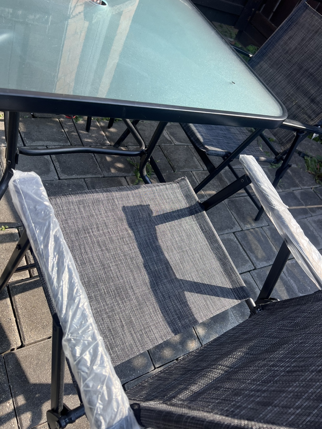 Patio set 4 chairs with table - photo 2