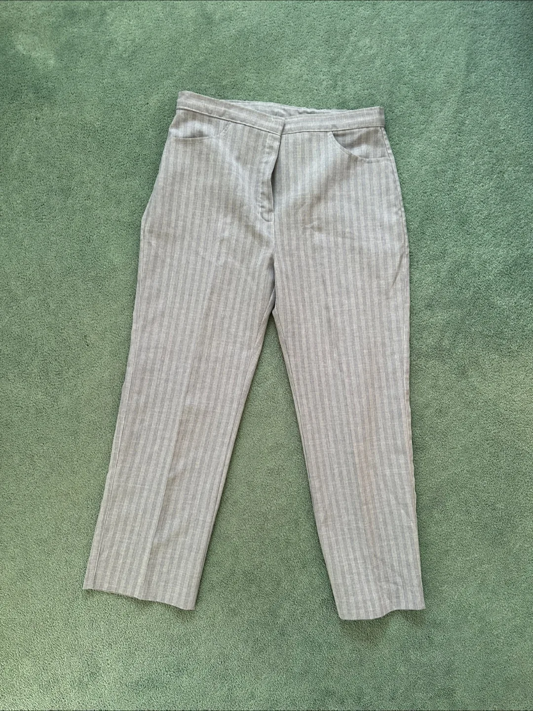 Striped Grey Pants Trousers thumbnail
