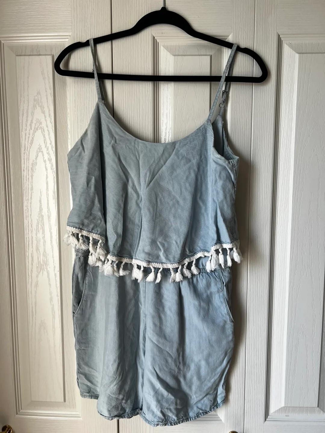 Denin Romper - light Blue, Size medium thumbnail
