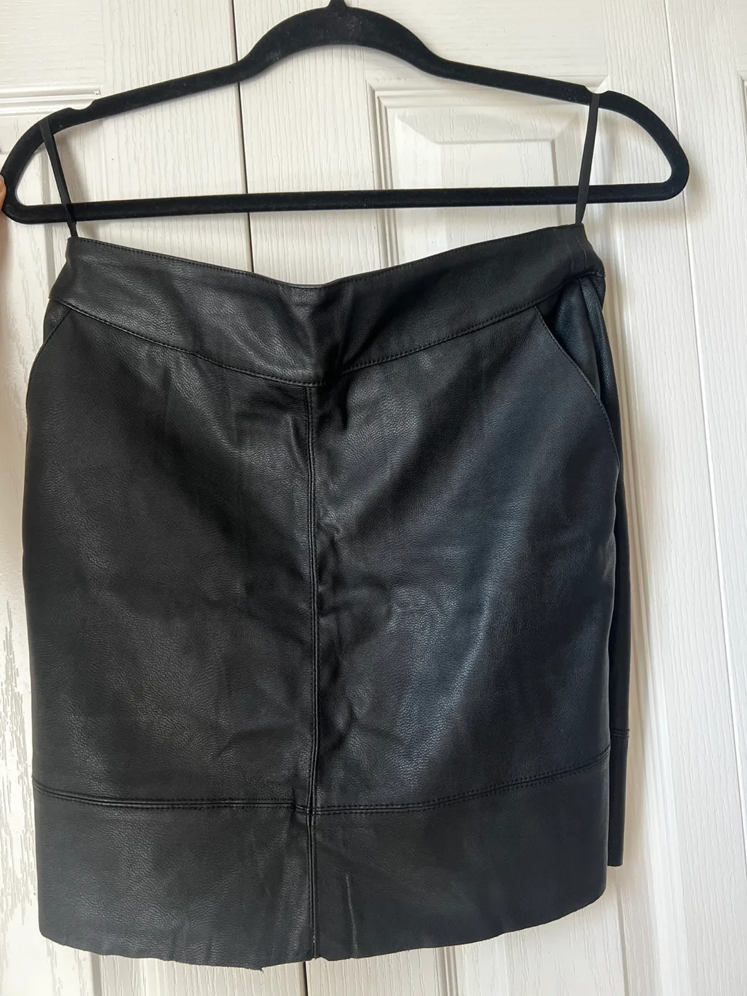 ONLY Black Faux Leather Mini Skirt - Size 36 thumbnail