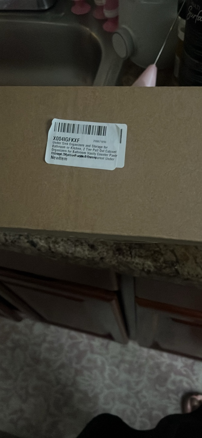 BRAND NEW IN BOX 2-Tier Bathroom Organizer - Clear - photo 2