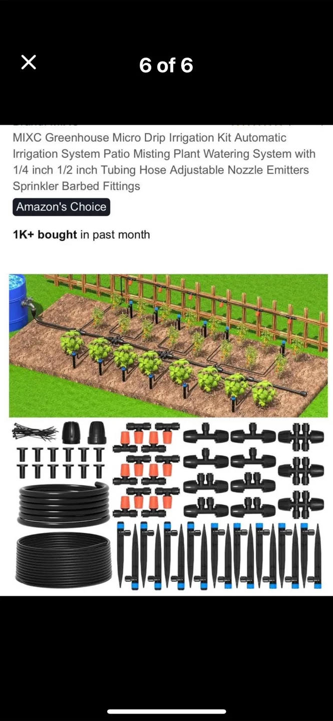 MIXC Greenhouse Micro Drip Irrigation Kit thumbnail
