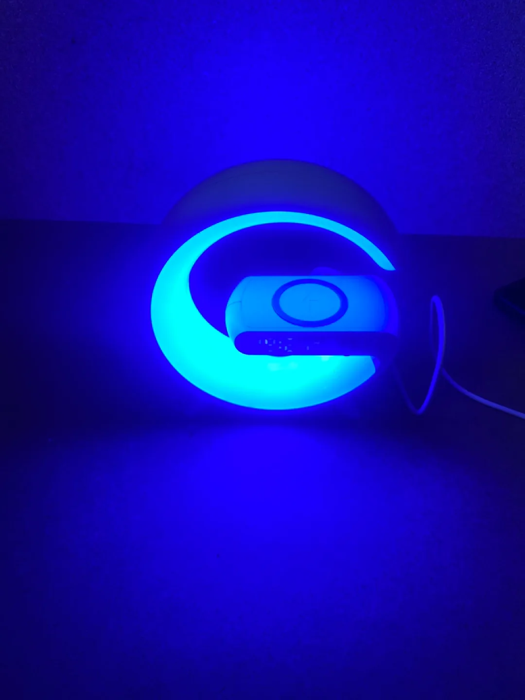 Led wireless charger and speaker also a clock thumbnail