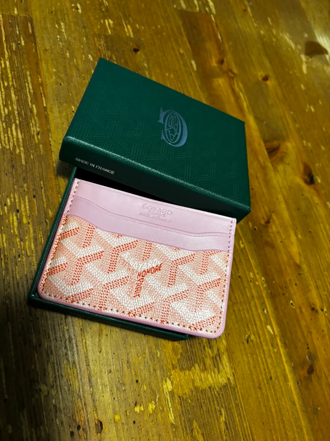 Pink Goyard Card Holder thumbnail