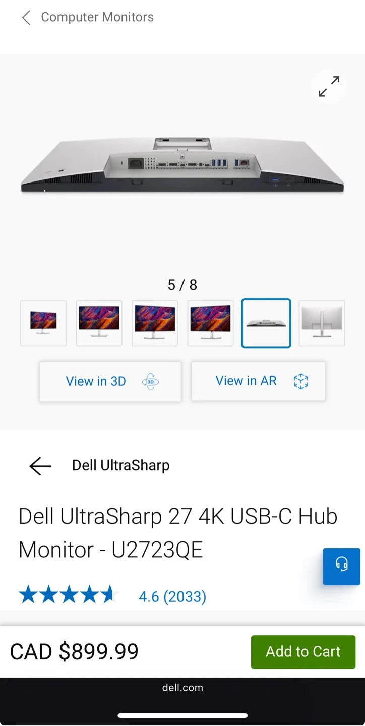 🖥️ Dell UltraSharp 27" 4K USB-C Hub Monitor - U2723QE image indicator(2)