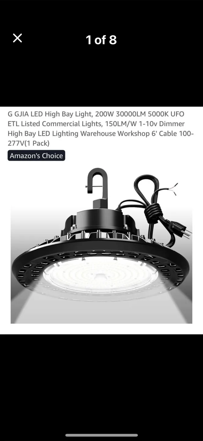 G GJIA LED High Bay Light 200W thumbnail