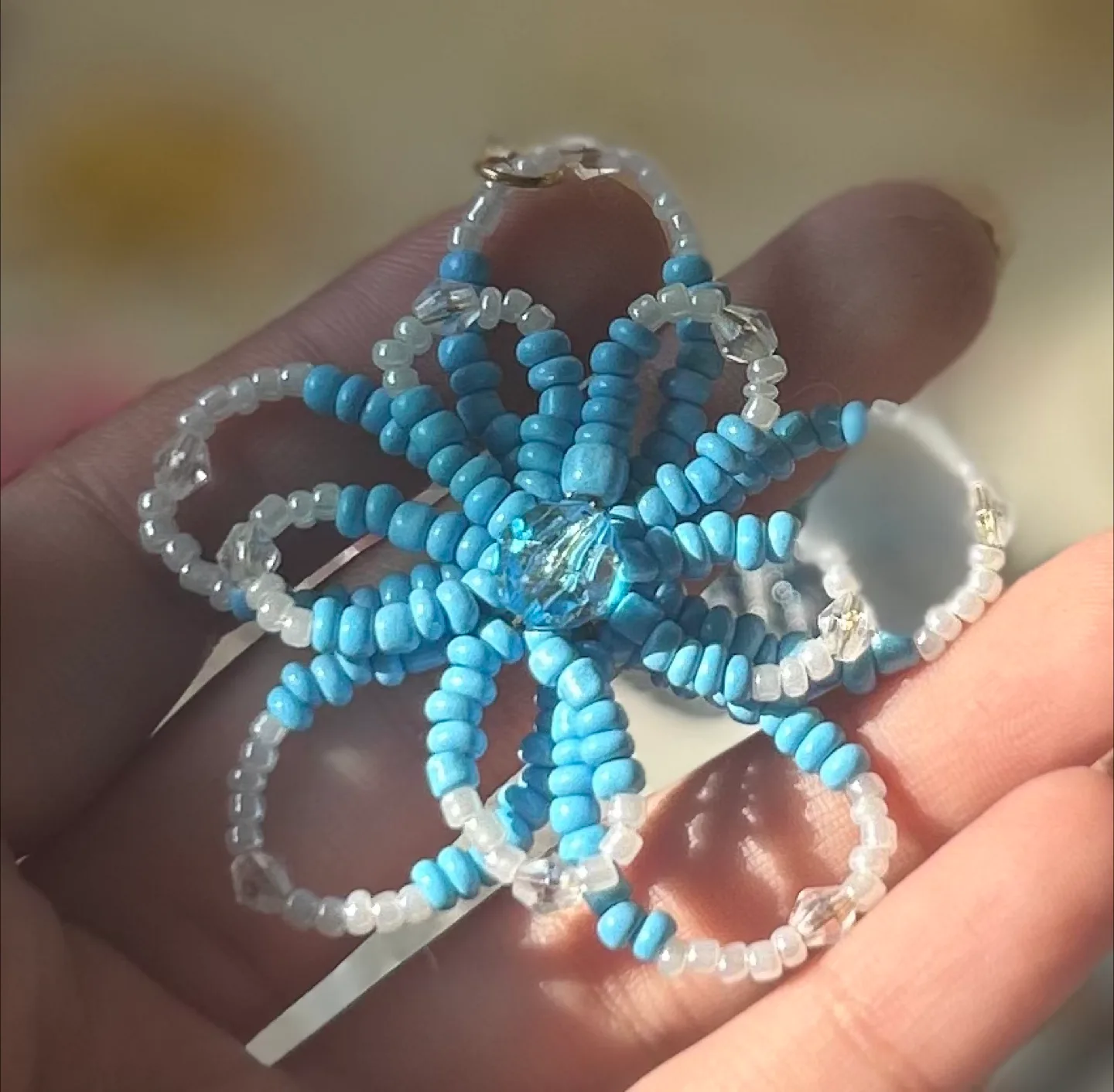 Cute Handmade Beaded Flower charms image indicator(4)