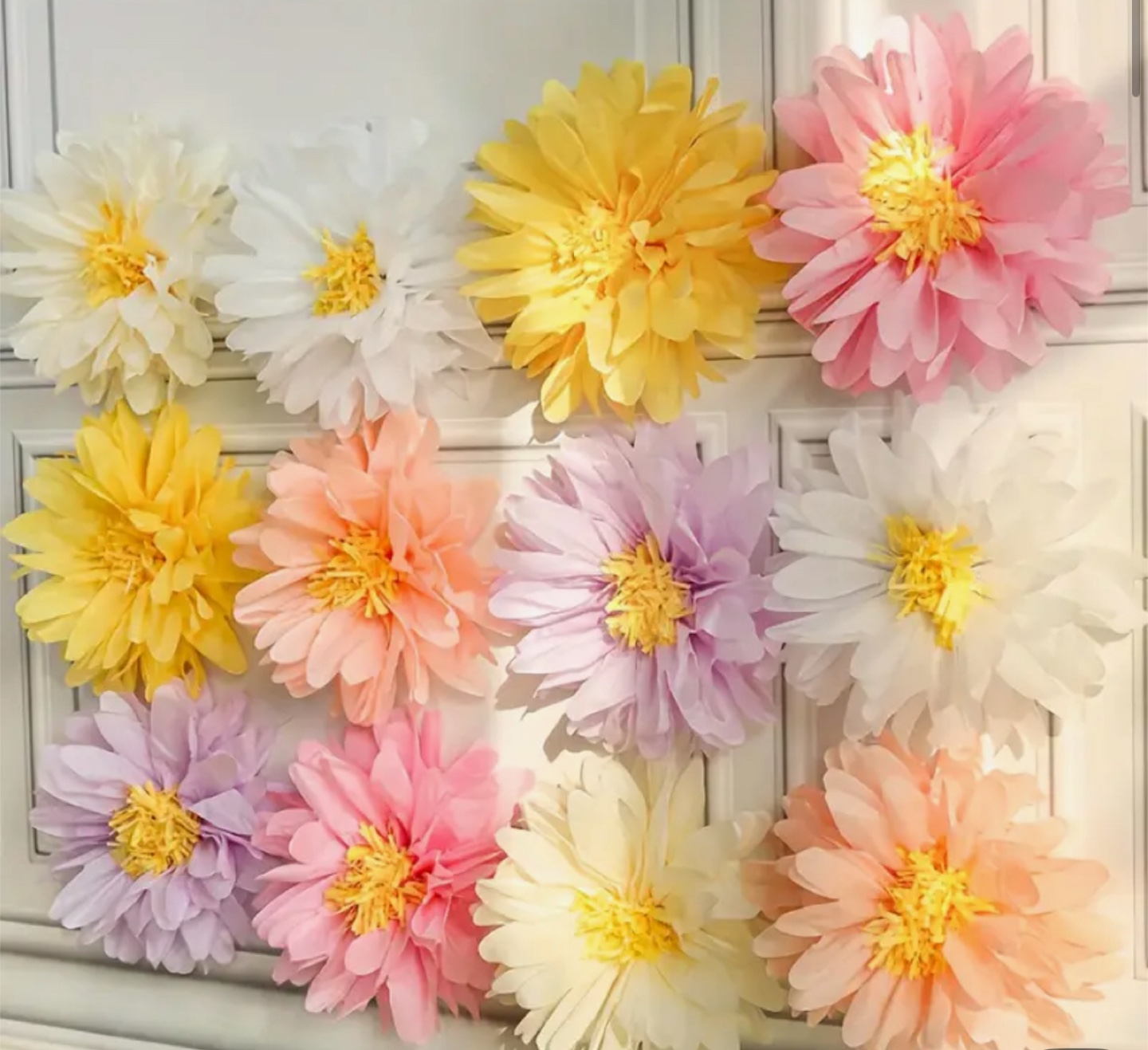 Paper Flower Decorations - Multi-Colour