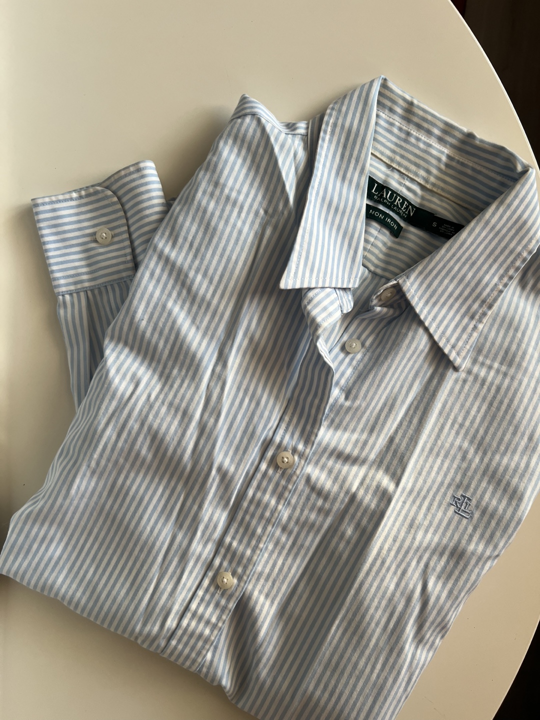 Ralph Lauren Striped Button-Down Shirt - Size S