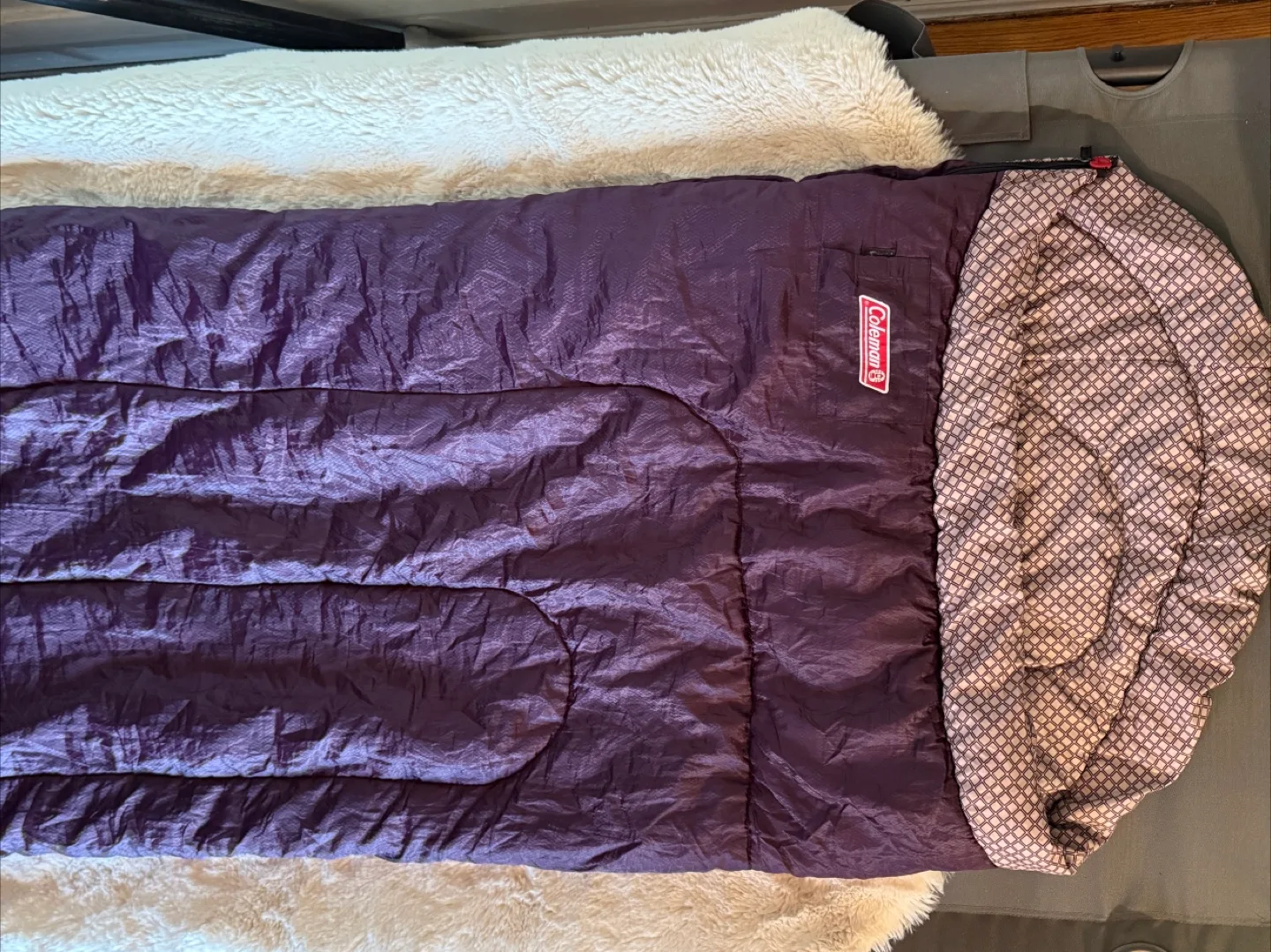 Coleman Sleeping Bag - Purple thumbnail