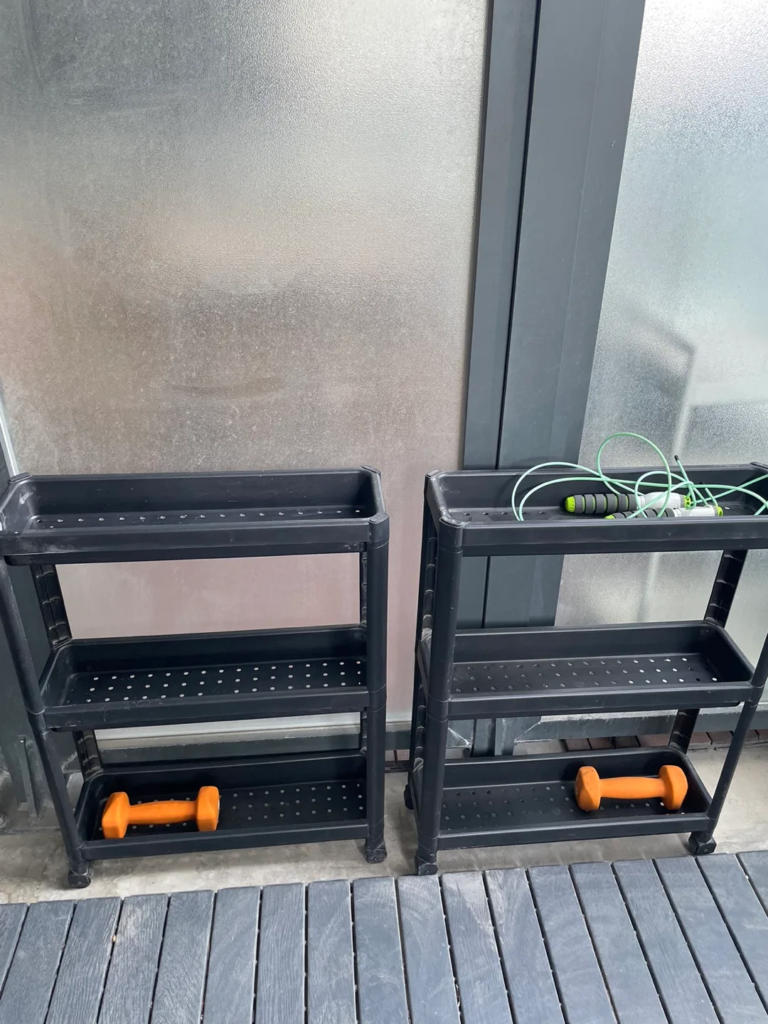 IKEA black Rolling Storage Cart - 2 Available thumbnail
