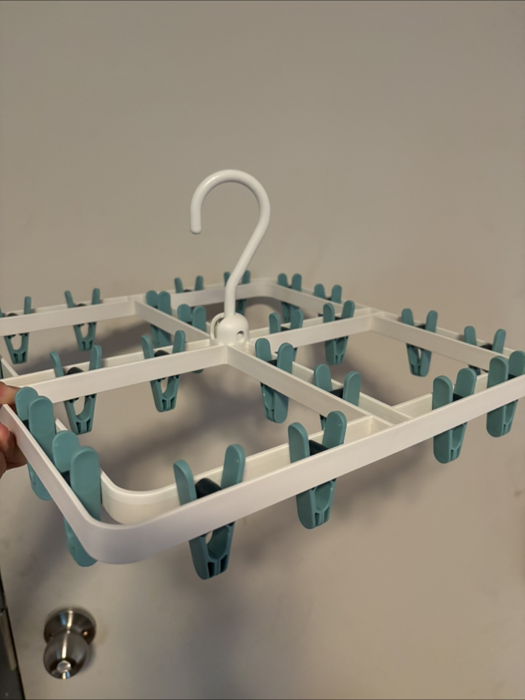 Clothes Drying Hanger with Clips