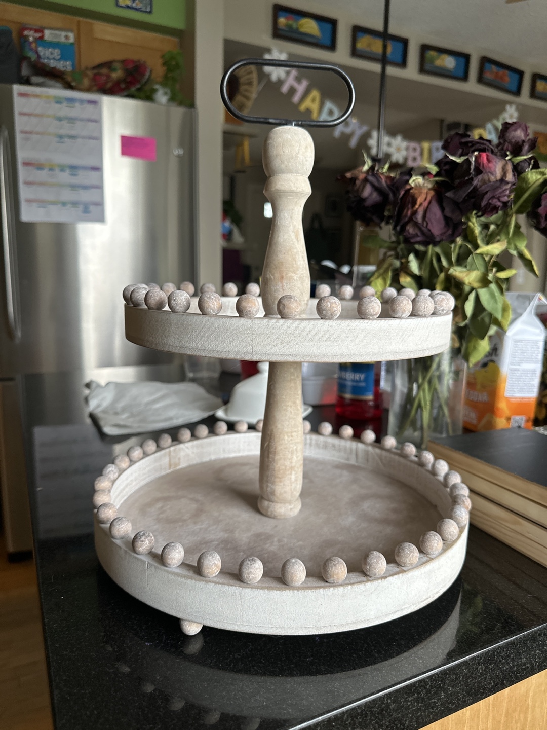 Tiered Tray with Bead Detail - photo 2
