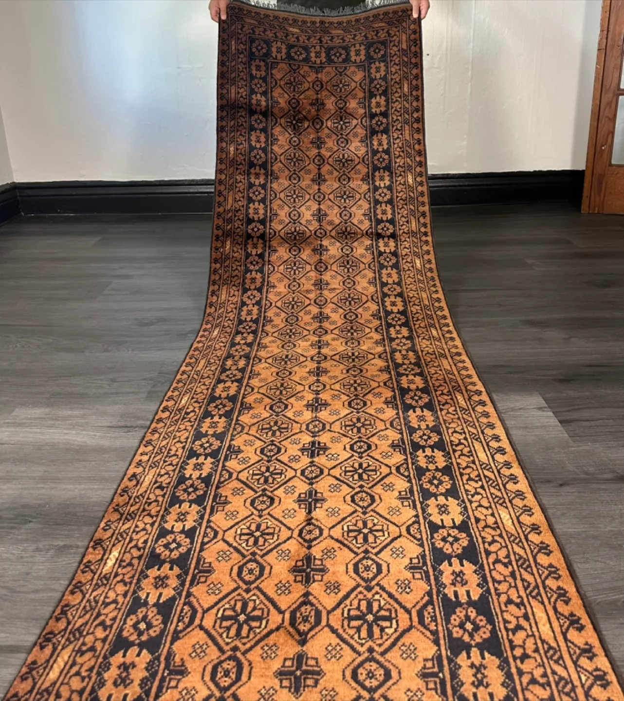 3 x 10 Ft Afghan handmade Vintage bokhara Runner Rug thumbnail