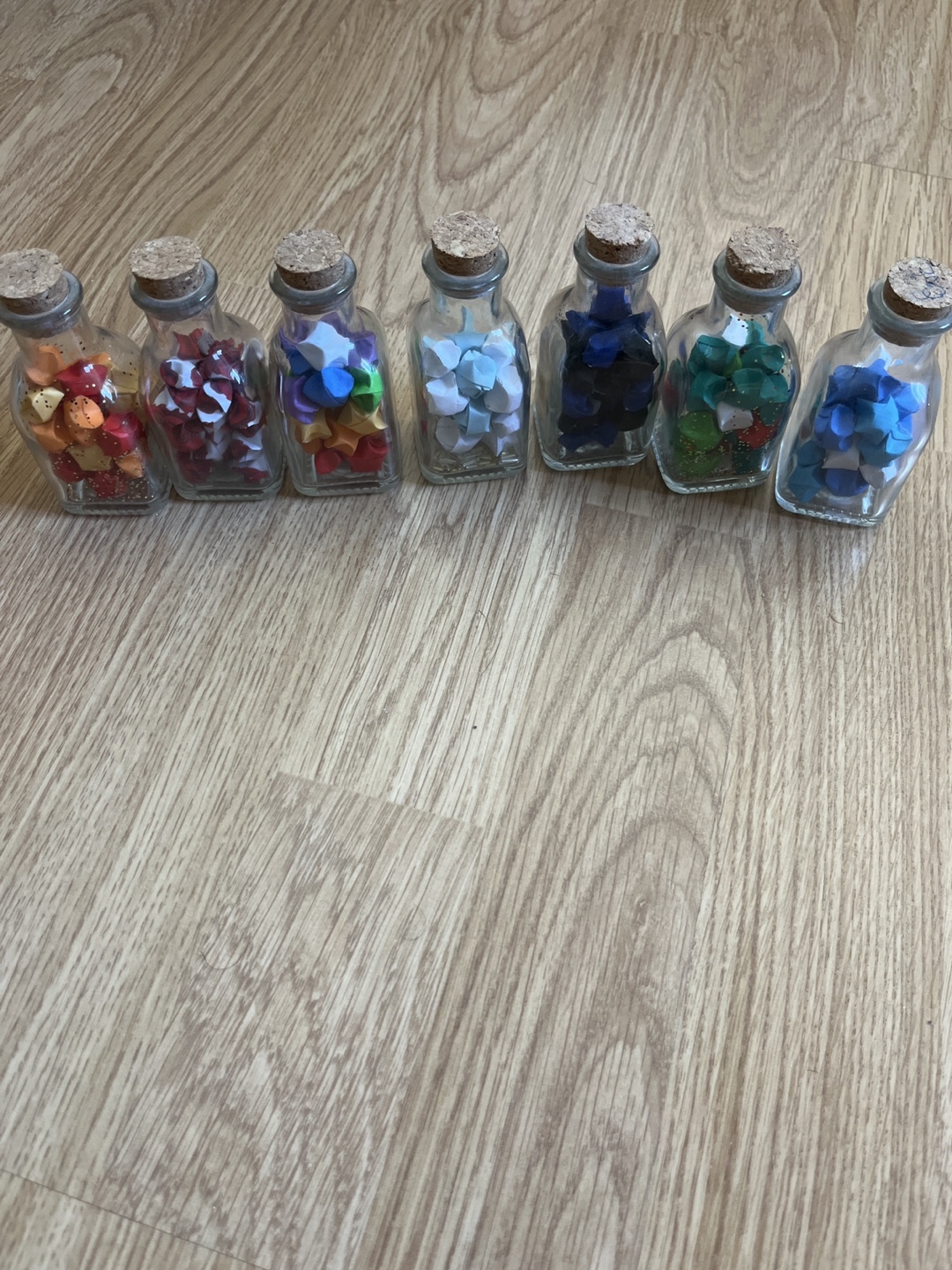 Handmade Origami Star Bottle - Cute Decor!