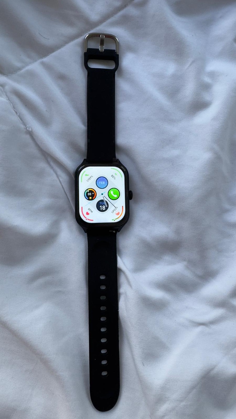 Black Smartwatch with Extra Band
