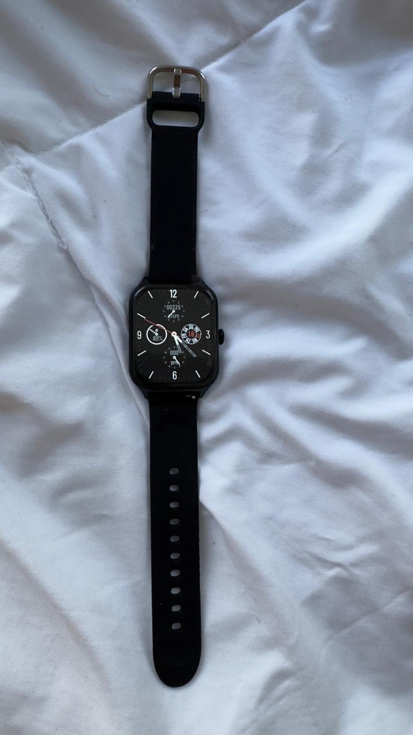 Black Smartwatch with Extra Band - photo 2