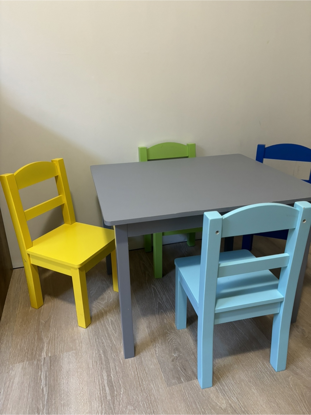 Kids Table with 4 Chairs - Multi-coloured - photo 2