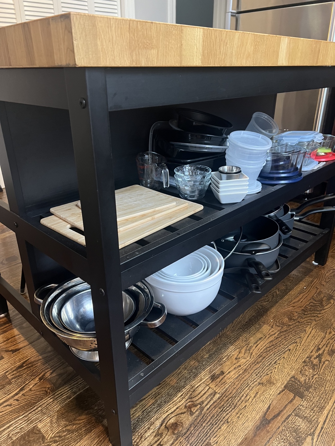 IKEA VADHOLMA Kitchen Island - Black/Oak - photo 3