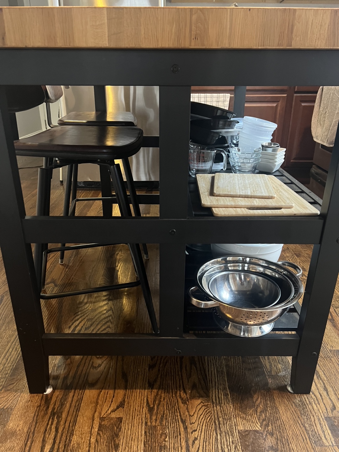IKEA VADHOLMA Kitchen Island - Black/Oak - photo 4
