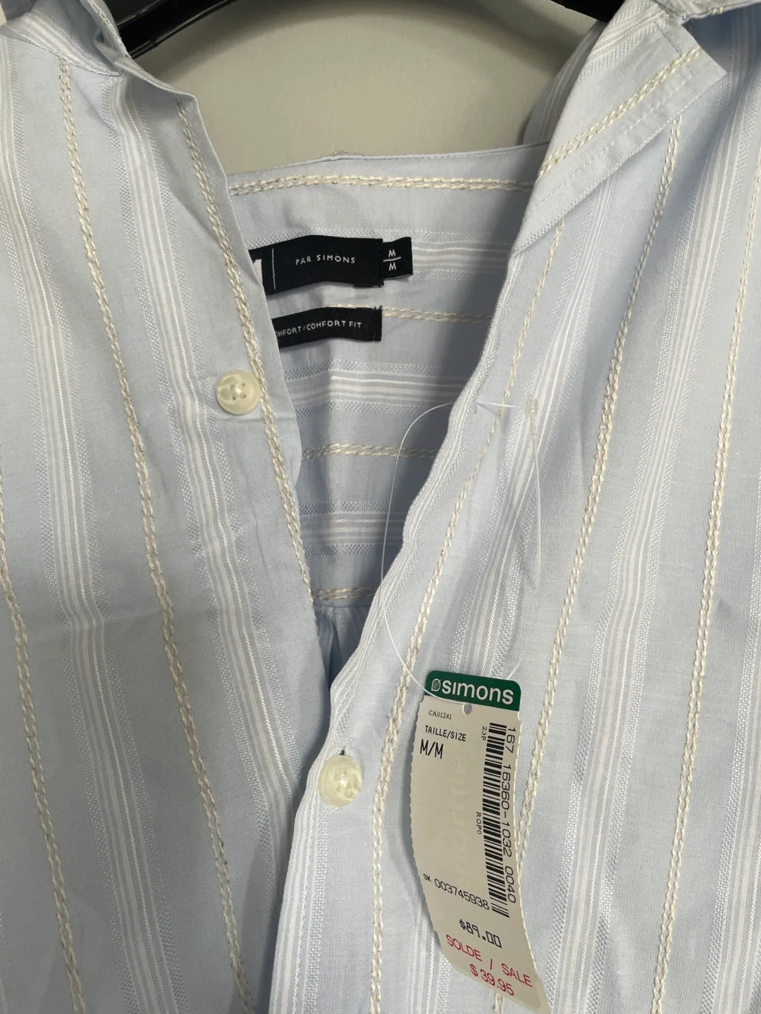 Simons Men’s Shirt - Size M thumbnail