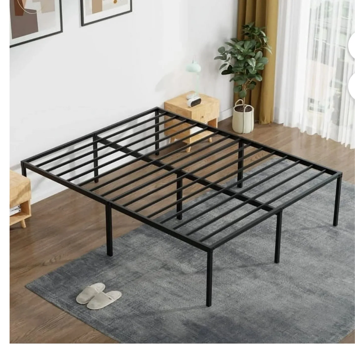 FULL SIZE- Black Metal Bed Frame thumbnail