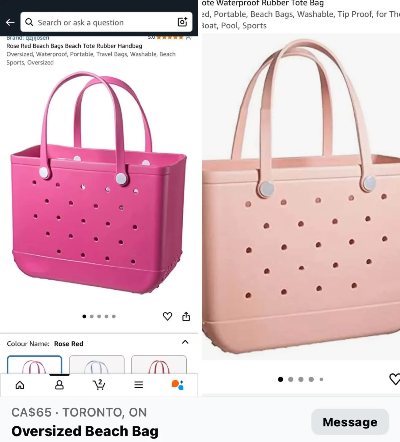 Oversized Beach Bag - New! thumbnail