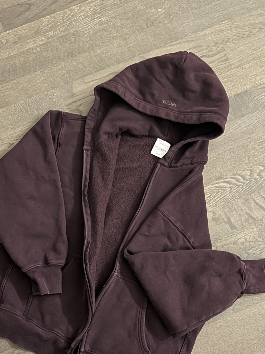 Aritzia Zip Hoodie + Cargo Sweatpants Set - Noble Purple - photo 4