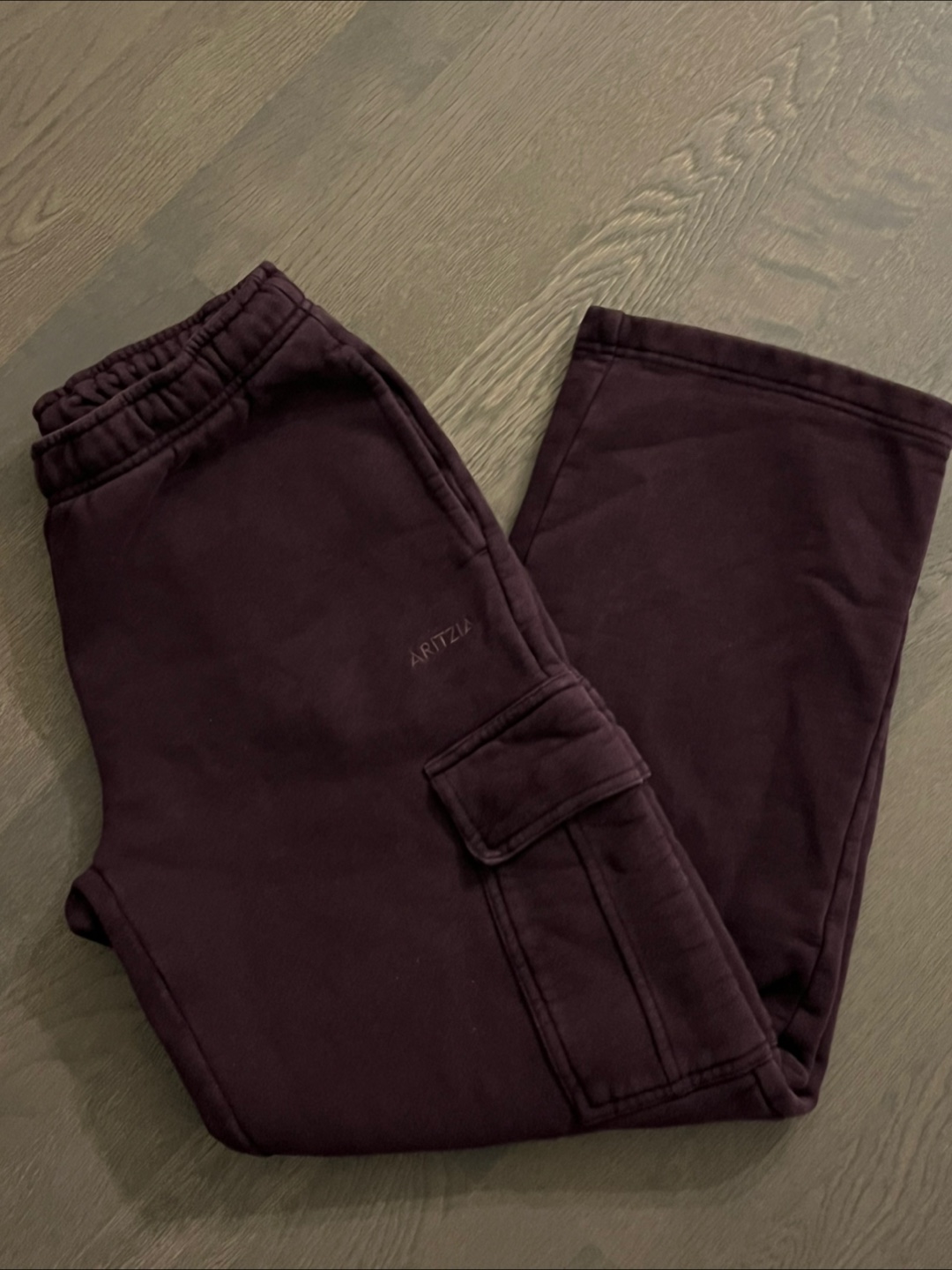 Aritzia Zip Hoodie + Cargo Sweatpants Set - Noble Purple - photo 2