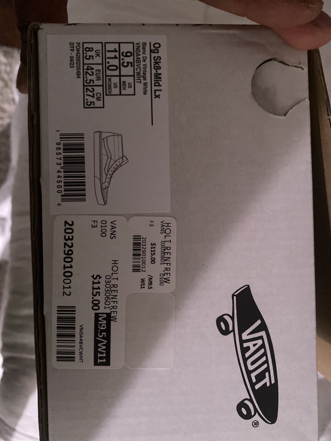 Vans OG Sk8-Mid LX - Size 9.5 US Men's - New - photo 3