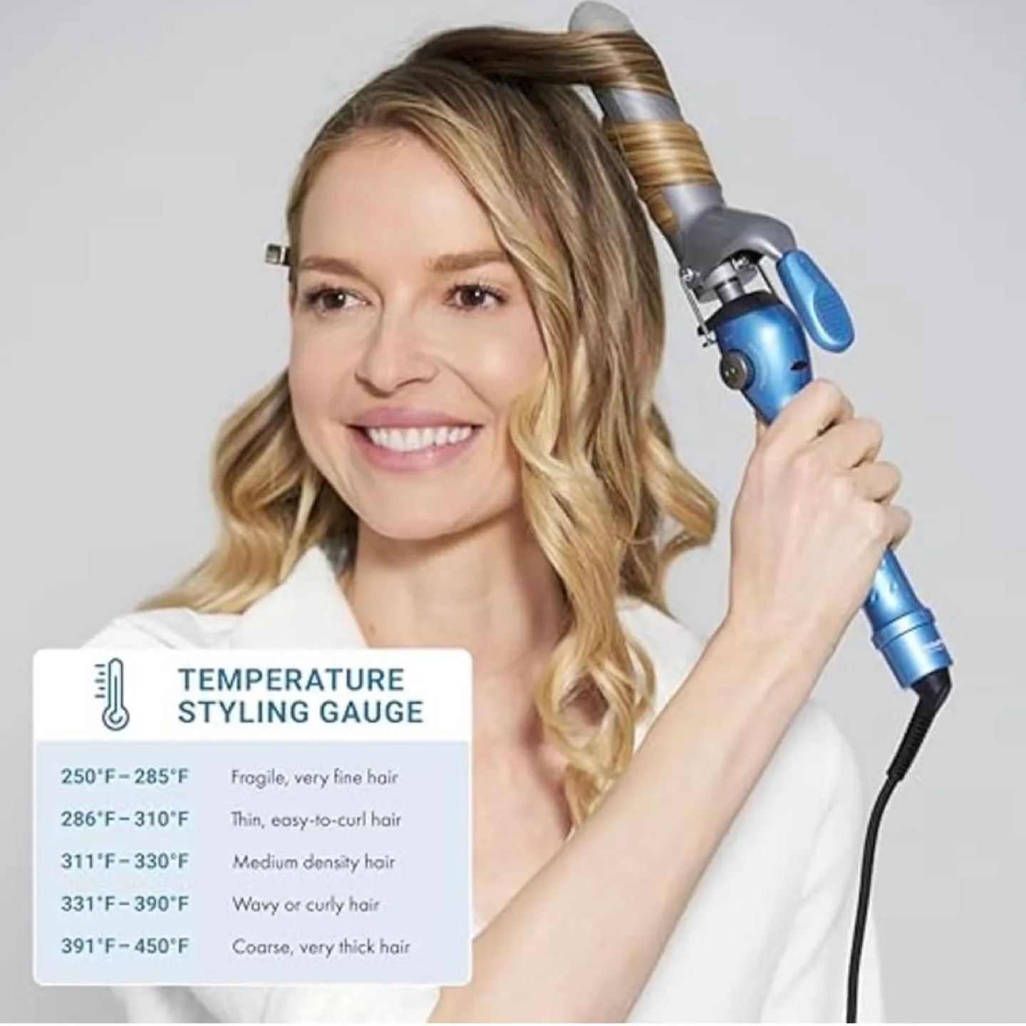 Babyliss Pro Professional Titanium Spring Curling Iron, 1 1/4 image indicator(5)