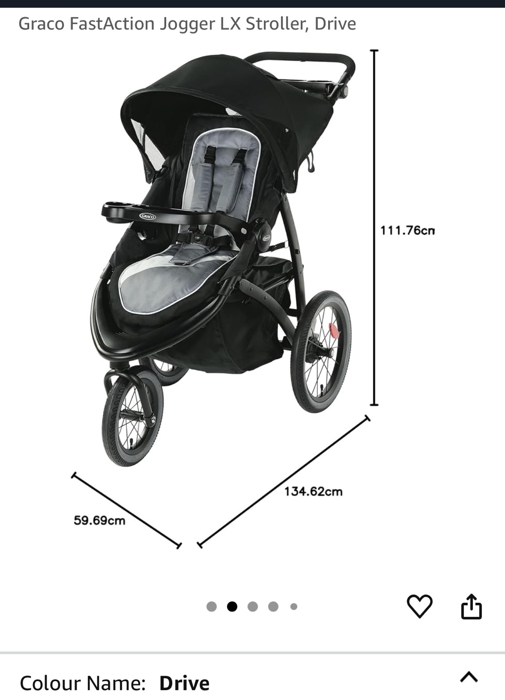 Graco FastAction Jogger LX Stroller - Drive - photo 4