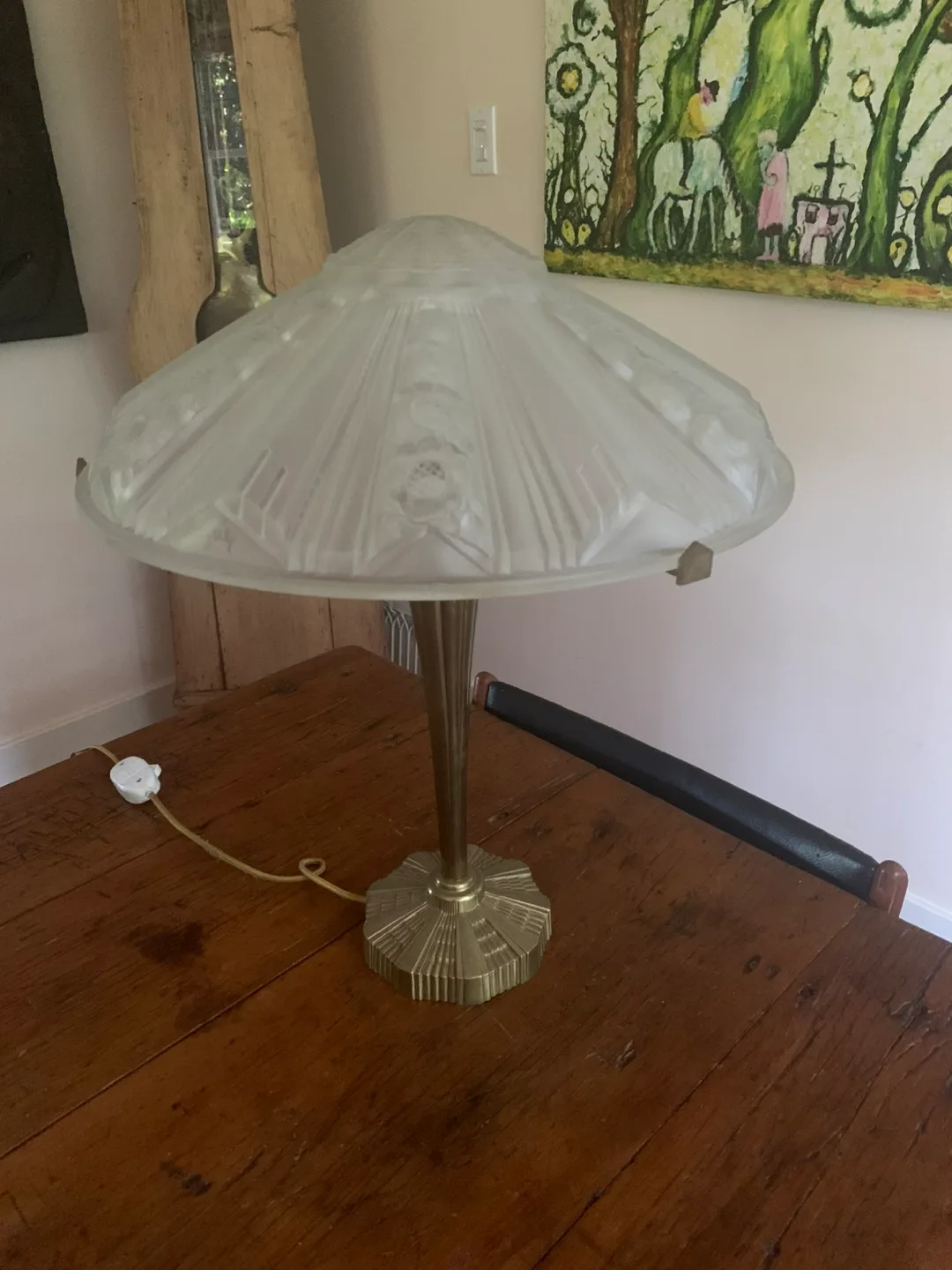 Vintage Art Deco Table Lamp thumbnail
