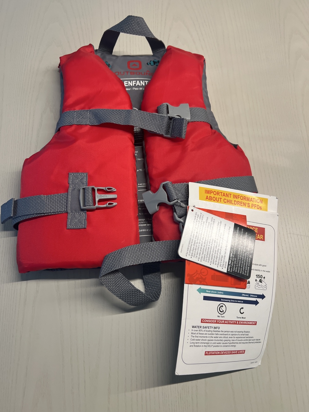 Outbound Child Life Jacket - Like New - photo 2