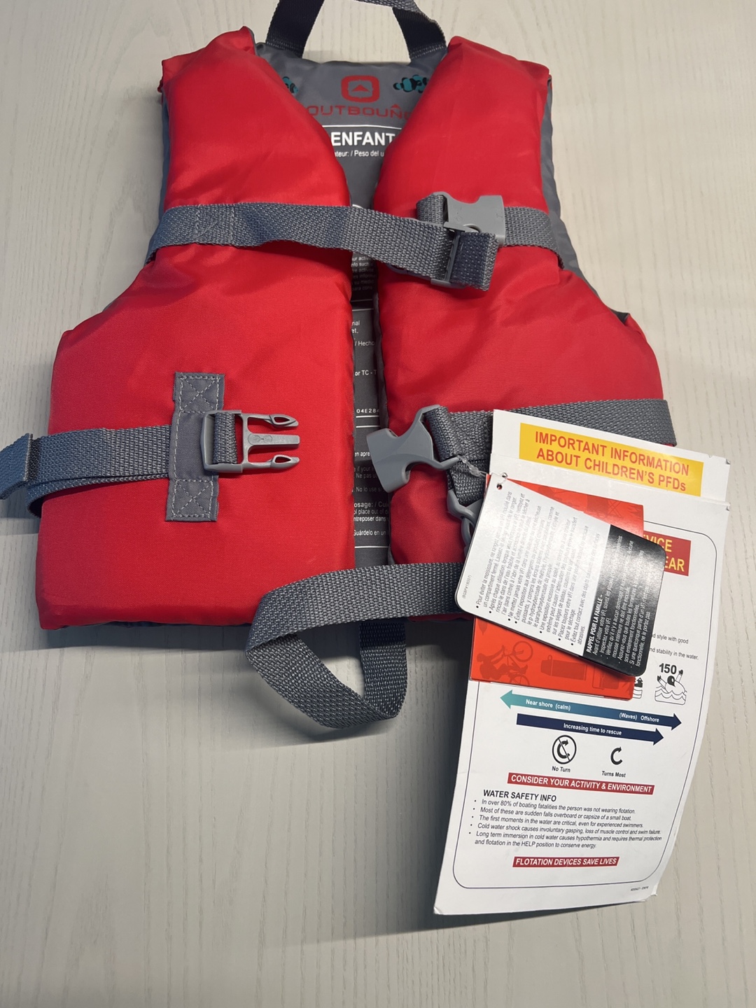 Outbound Child Life Jacket - Like New