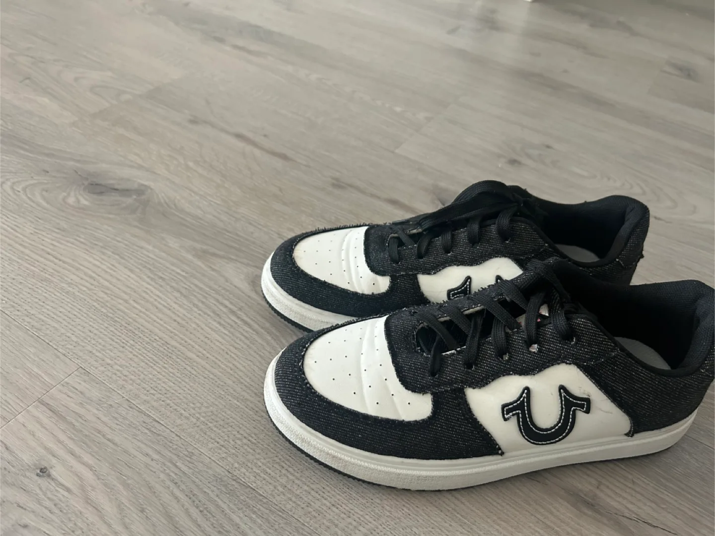True Religion black Denim Sneakers - Size 8 thumbnail