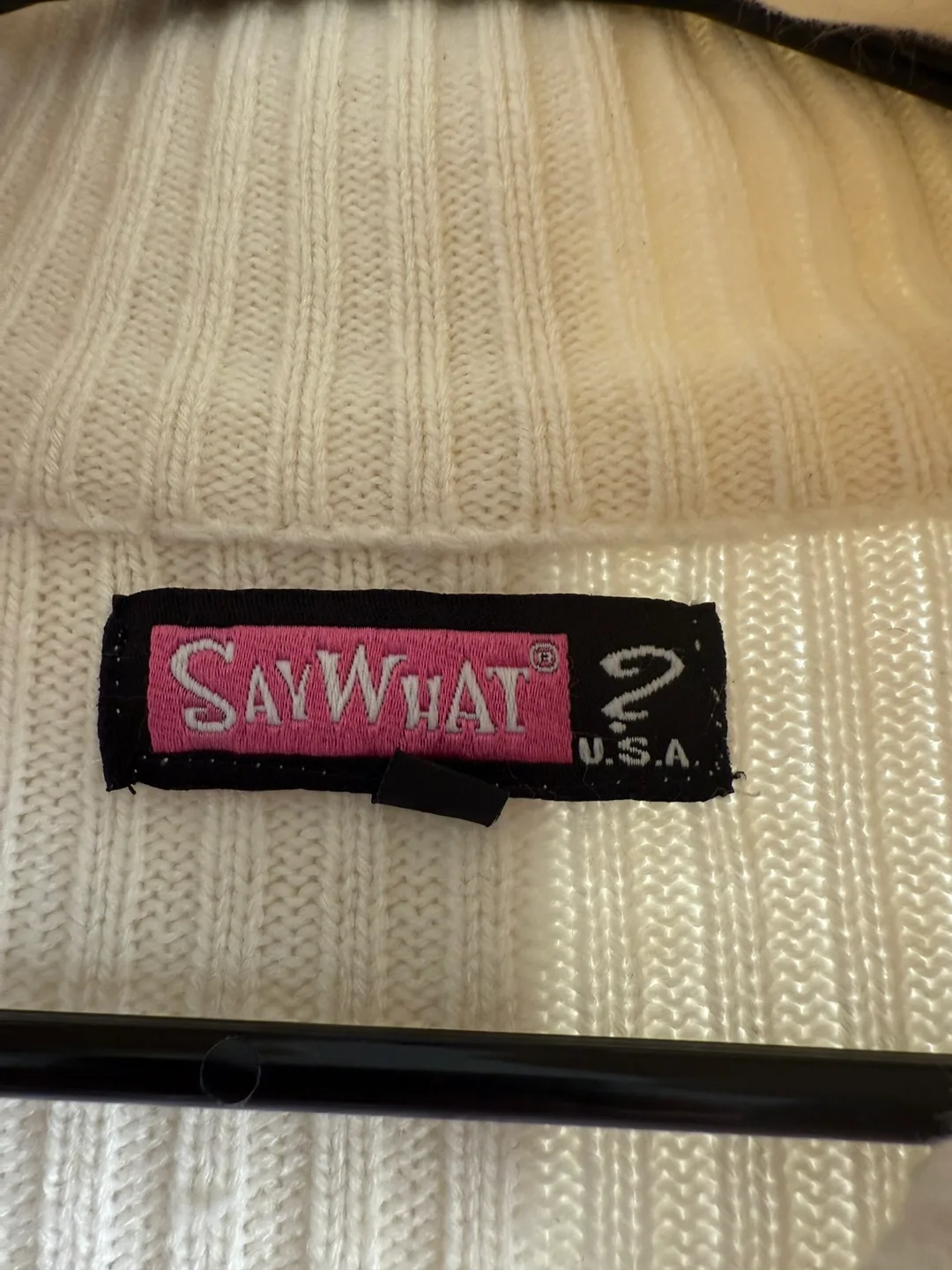 Say What? Cream Vest & Sweater Combo image indicator(2)