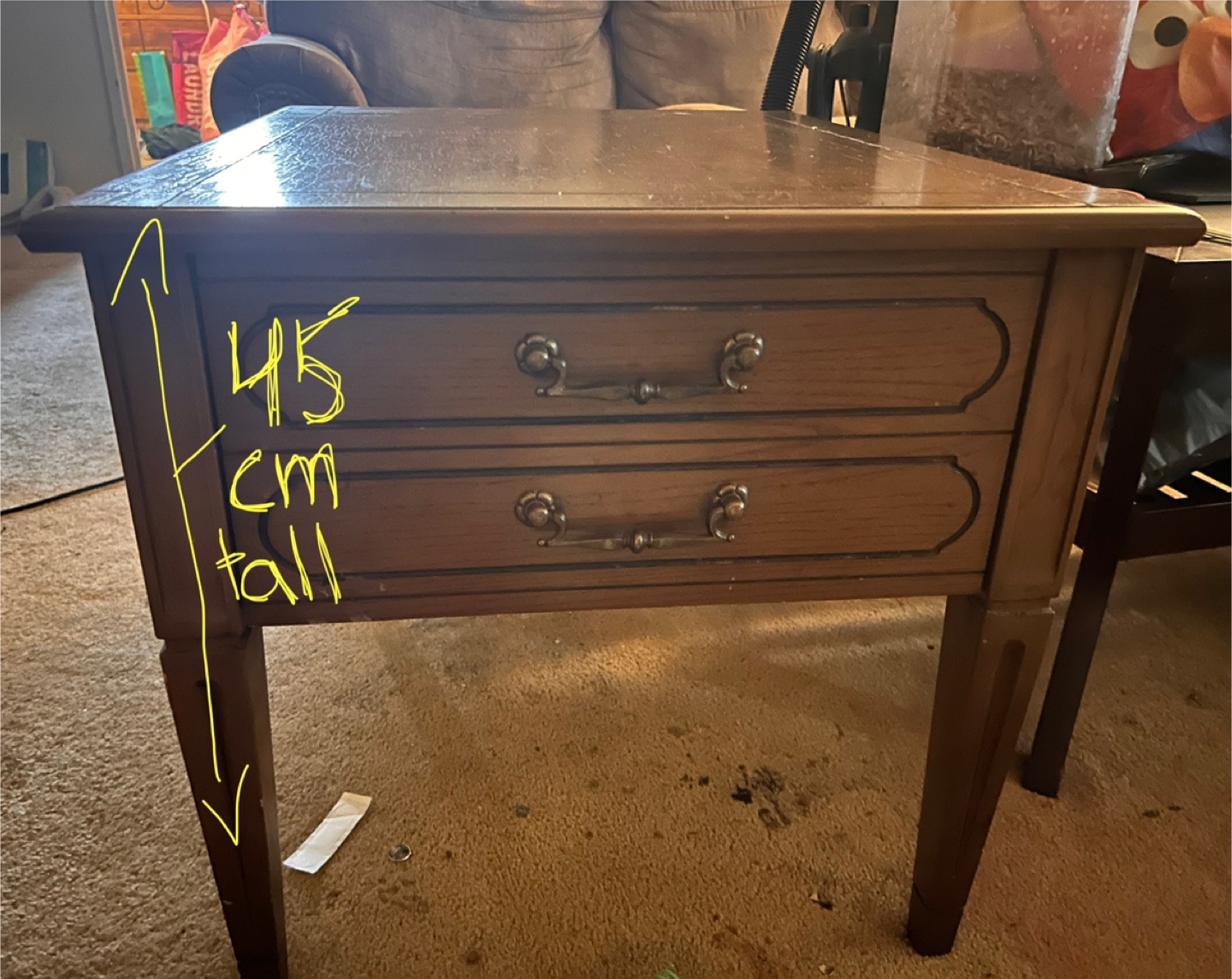 Real Wooden Side Table - photo 2