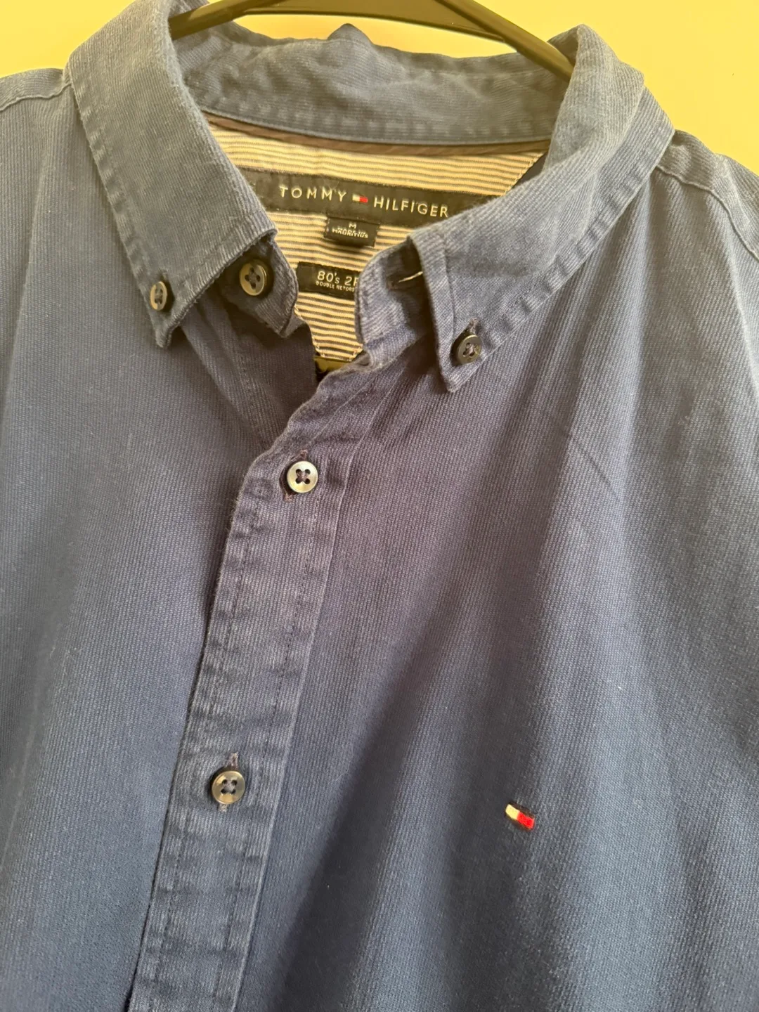 Tommy Hilfiger Blue Button-Down Shirt - Size M image indicator(2)