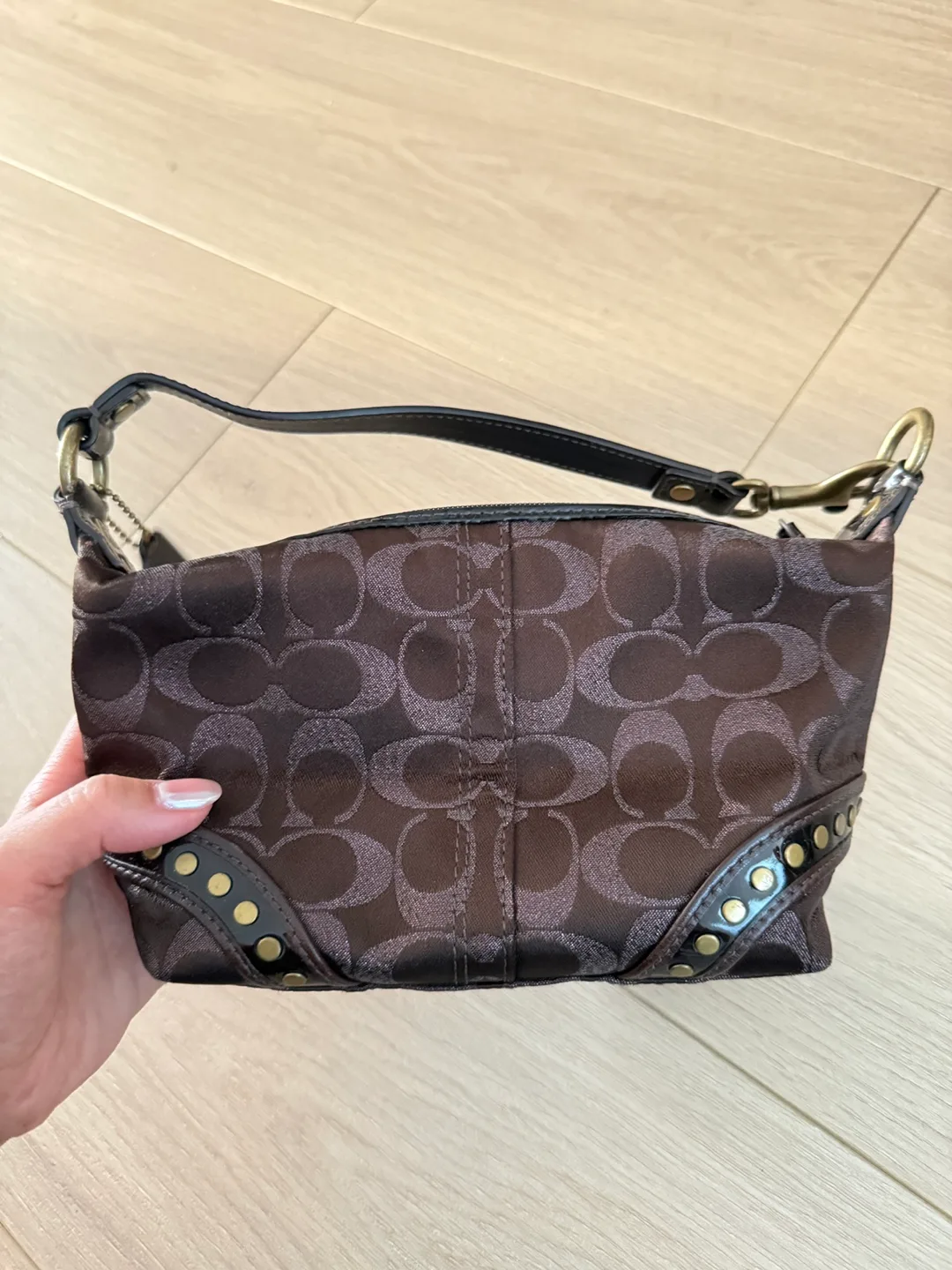 Coach Brown Monogram Mini Bag thumbnail