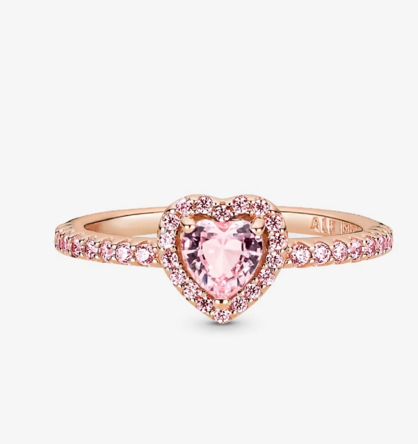 Pandora Pink Heart Ring thumbnail