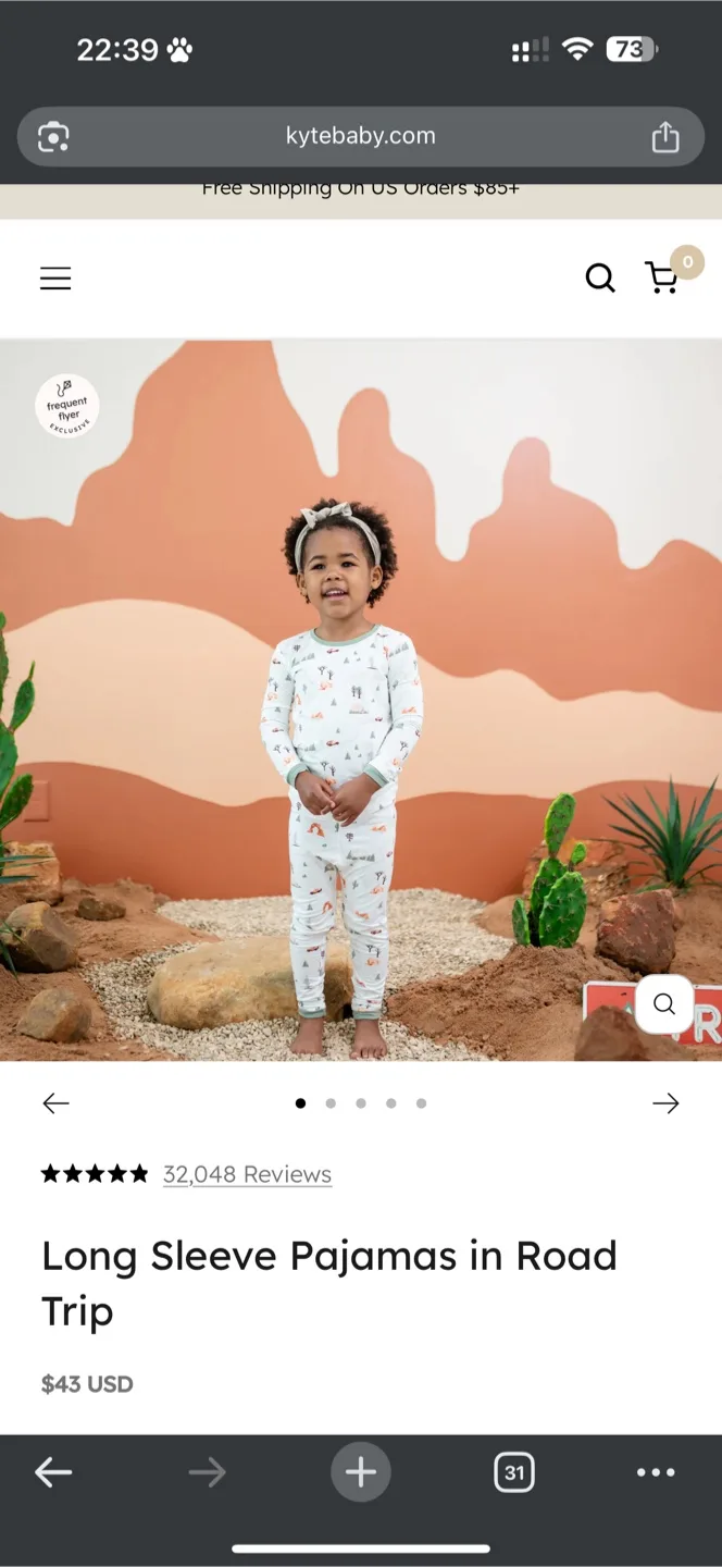 New Kyte Baby National Park Foundation Pajamas thumbnail