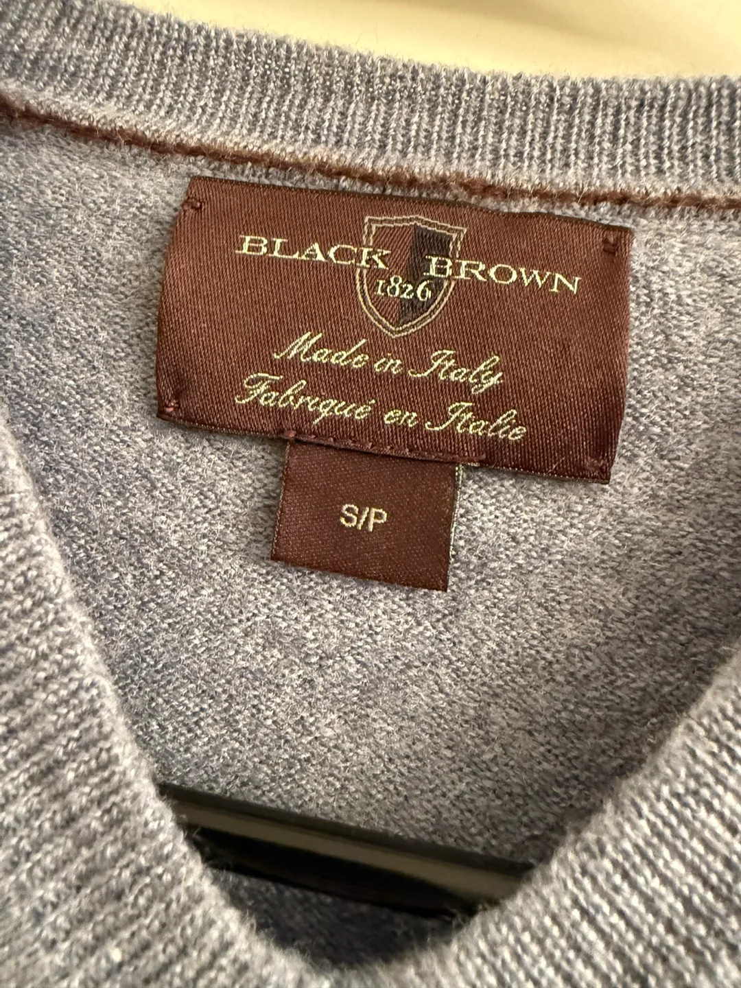 Black Brown 1826 Made in Italy Sweater - Size S image indicator(2)